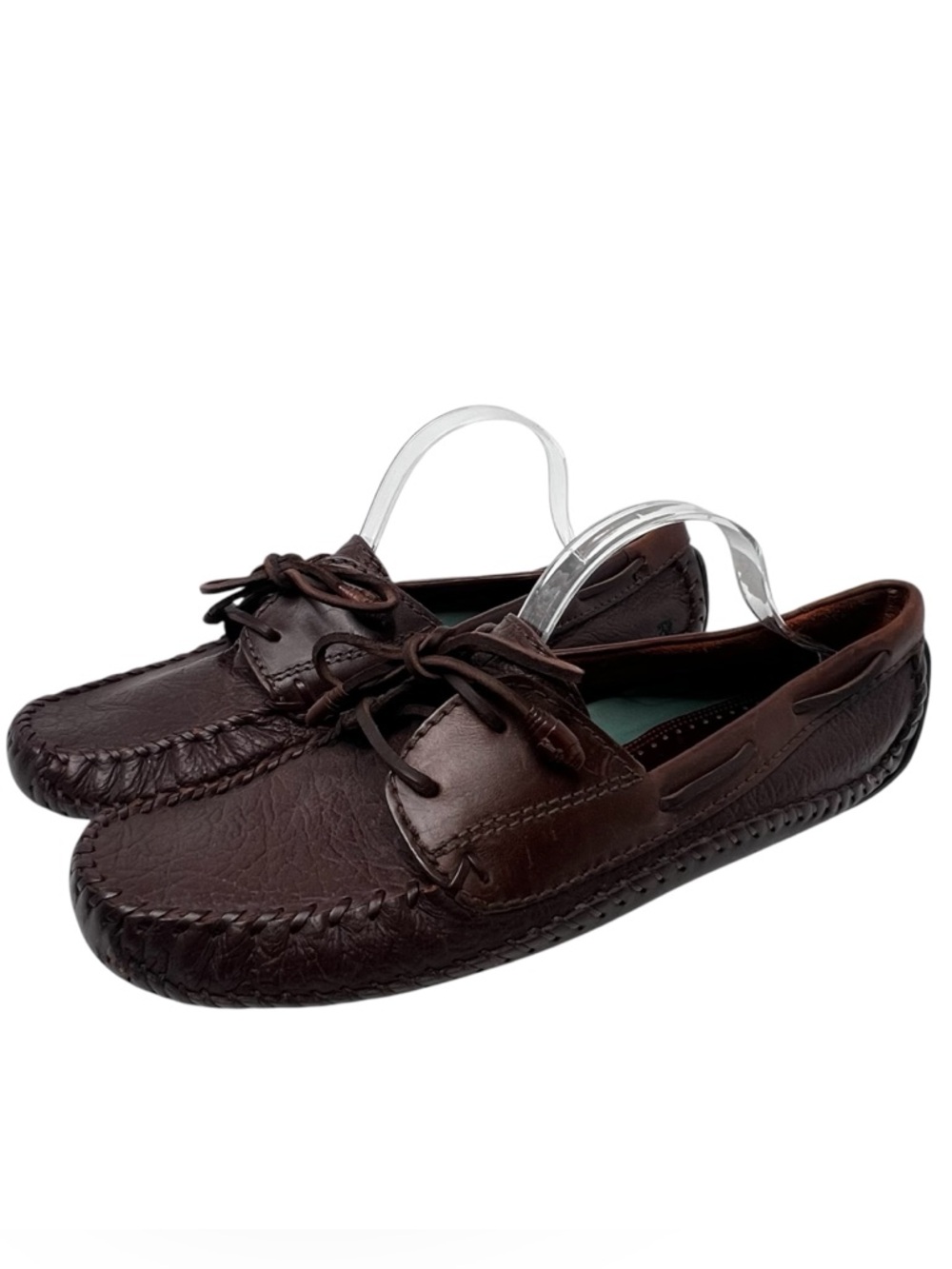 H.S. Trask Mens Loafers Sz 13 Brown Leather Tassel Casual Slip On Driving Shoe